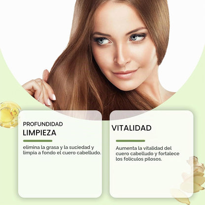 Champú de romero, jabón para el crecimiento del cabello.
