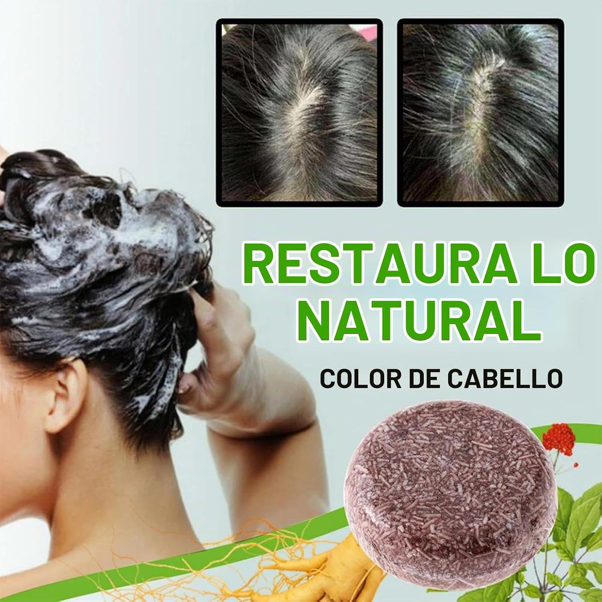 Jabón de Polygonum para el cuidado del cabello
